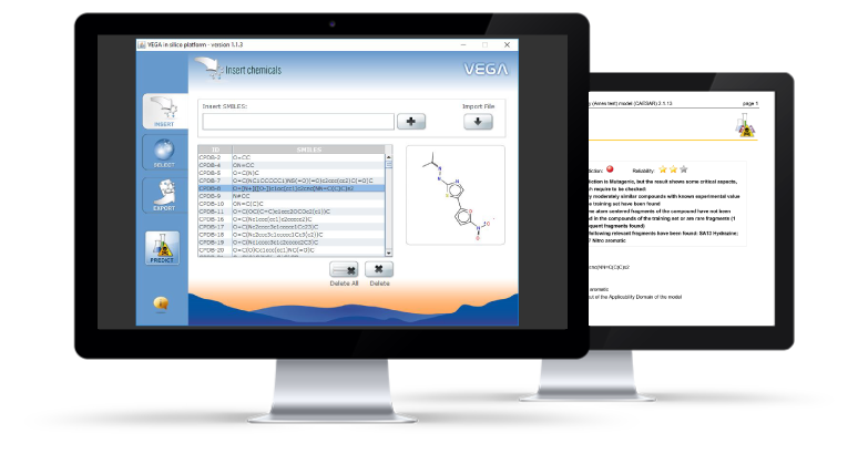 VEGA QSAR screenshot