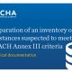 ECHA REACH Annex III criteria